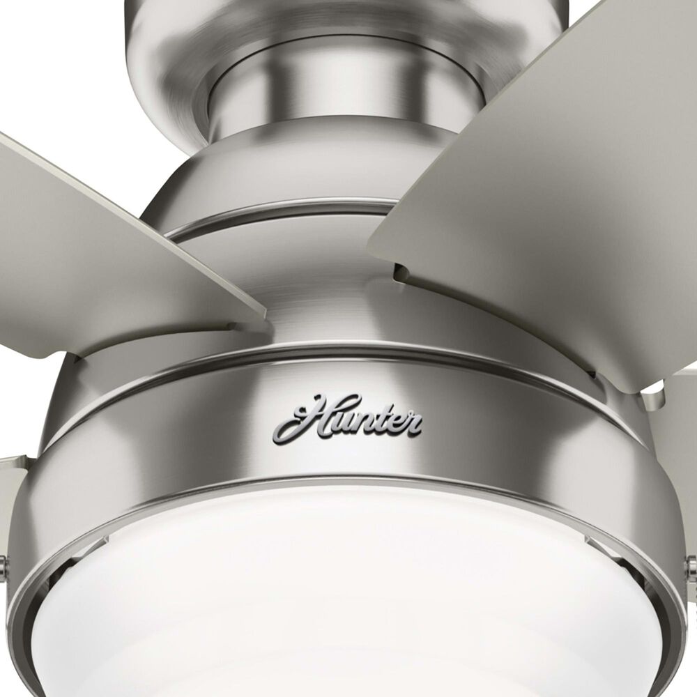 Hunter Lilliana 44&quot; Ceiling Fan with LED Lights in Brushed Nickel, , large