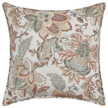 J. Queen New York Janessa 18" Square Throw Pillow in Spice and Coral, , large