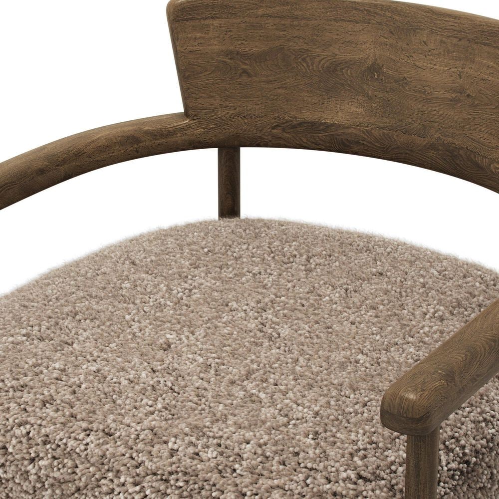 Amber Lewis x Four Hands Bennett Arm Chair in Taupe Shearling, , large