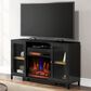 Fabio Flames Nathan 54" Electric Fireplace TV Stand in Black, , large