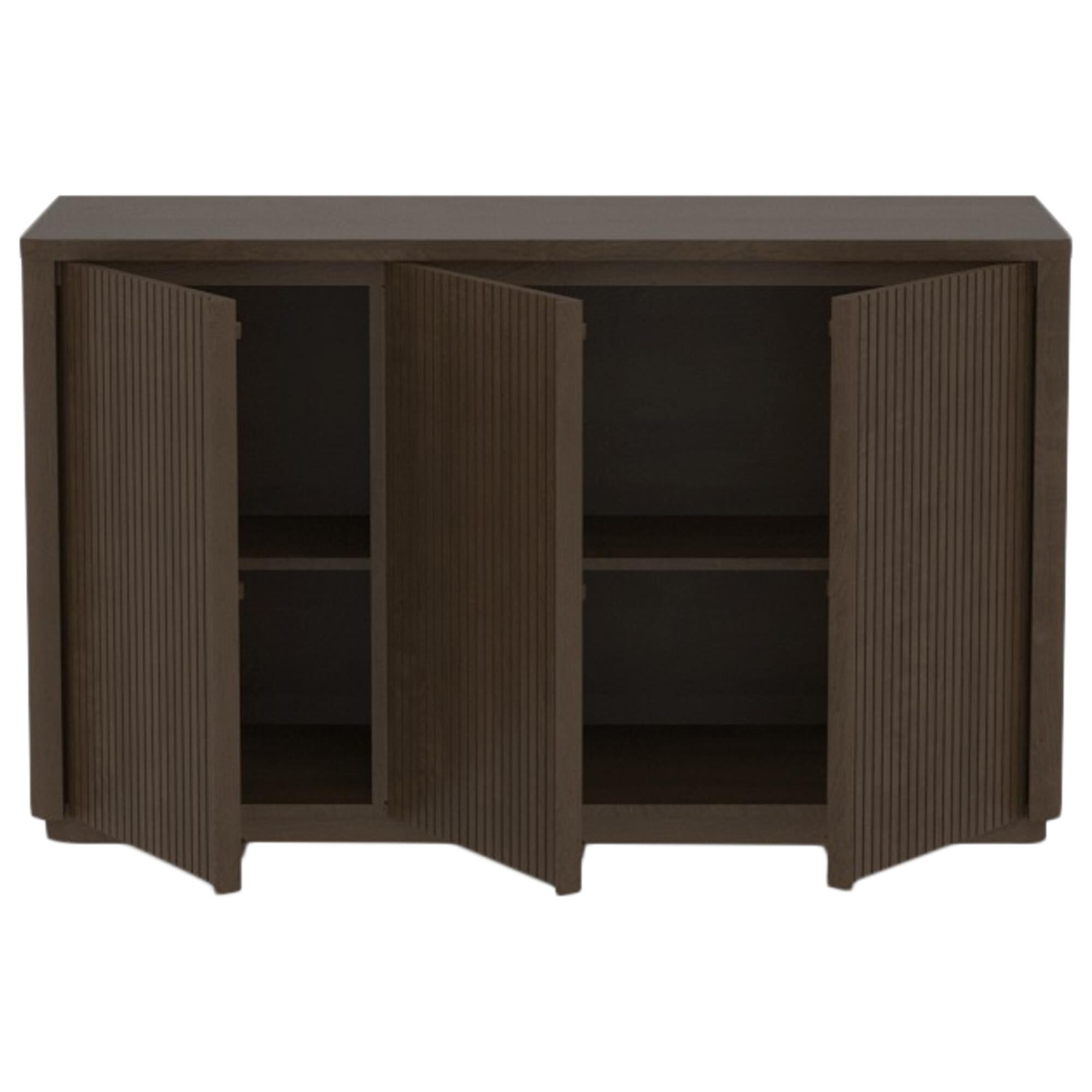 Canadel Modern 4-Door Buffet in Hazelnut Washed