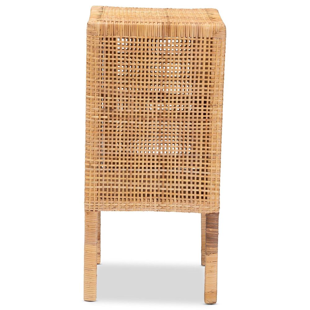 Baxton Studio Vivan 1-Door Nightstand in Natural Brown, , large