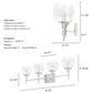Hunter Xidane 4-Light Vanity in Brushed Nickel, , large