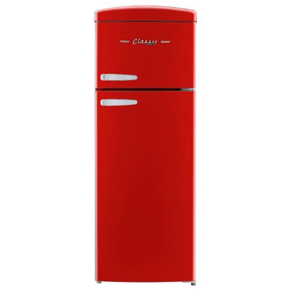 Unique Appliances Classic Retro 7.5 Cu. Ft. Top Freezer Refrigerator in Candy Apple Red, , large