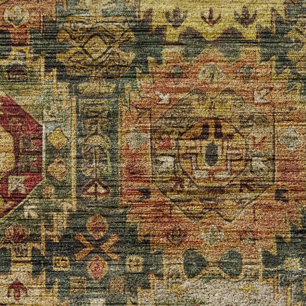 Dalyn Rug Company Silk Road Fern, Olive, Copper, Gold, Paprika, Ivory and Beige 10&#39; x 14&#39; Area Rug, , large
