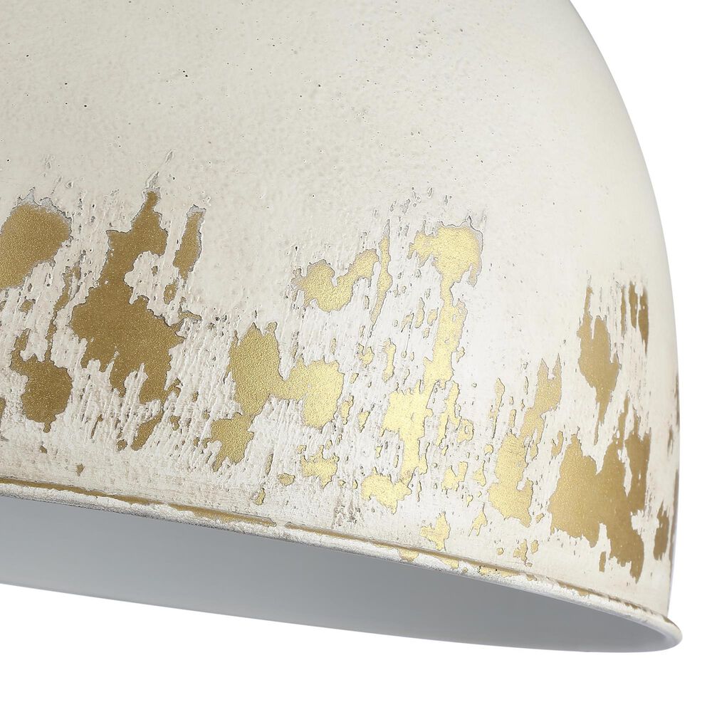 Golden Lighting Alison 5-Light Pendant with Antique Ivory Shade in Vintage Gold, , large