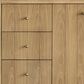 James Martin Vanities Hudson 48" Single Bathroom Vanity in Light Natural Oak with 3 cm Arctic Fall Solid Surface Top and Rectangular Sink, , large
