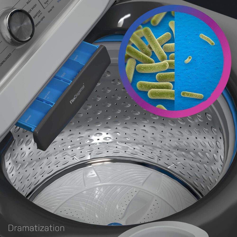 GE Profile 5 Cu. Ft. Top Load Washer with Impeller in Diamond Gray, , large