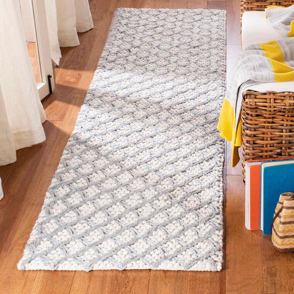 Safavieh Natura NAT404G 2&#39;3&quot; x 8&#39; Silver and Ivory Runner, , large