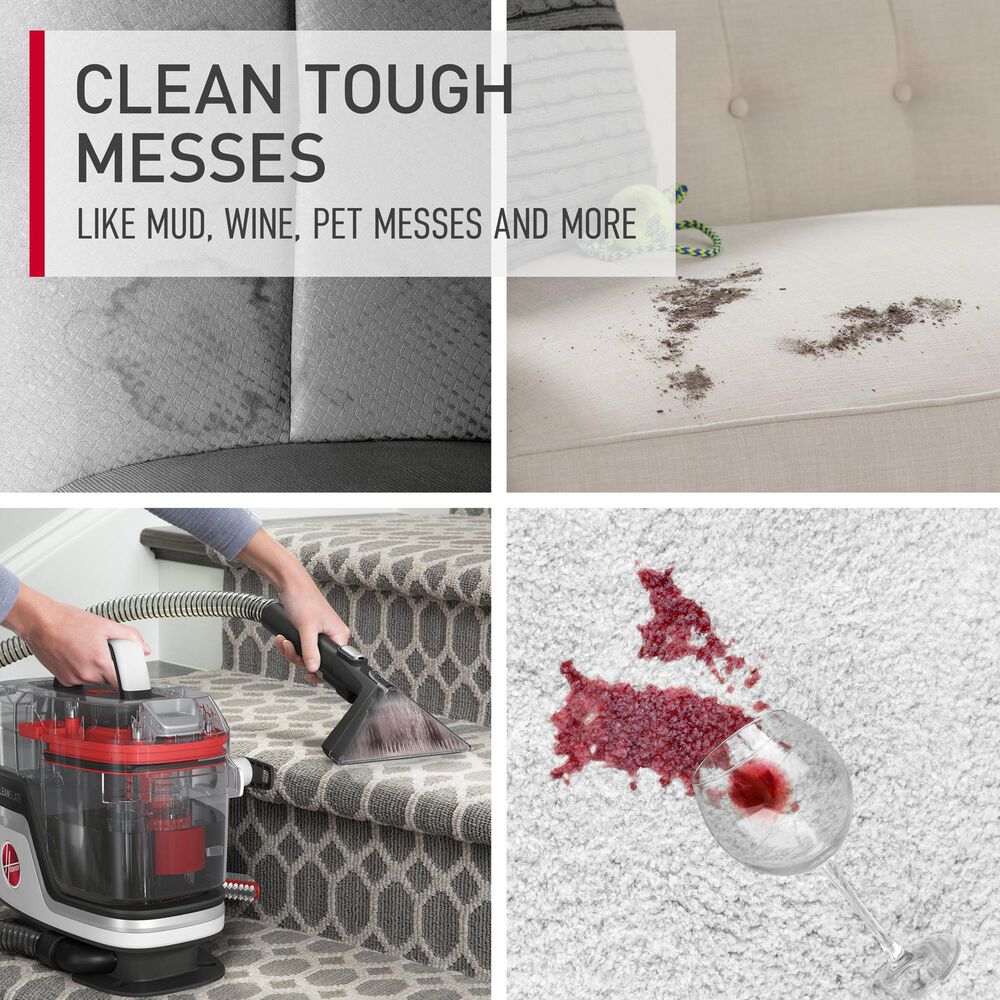 Hoover CleanSlate Portable Carpet Cleaner in White, , large