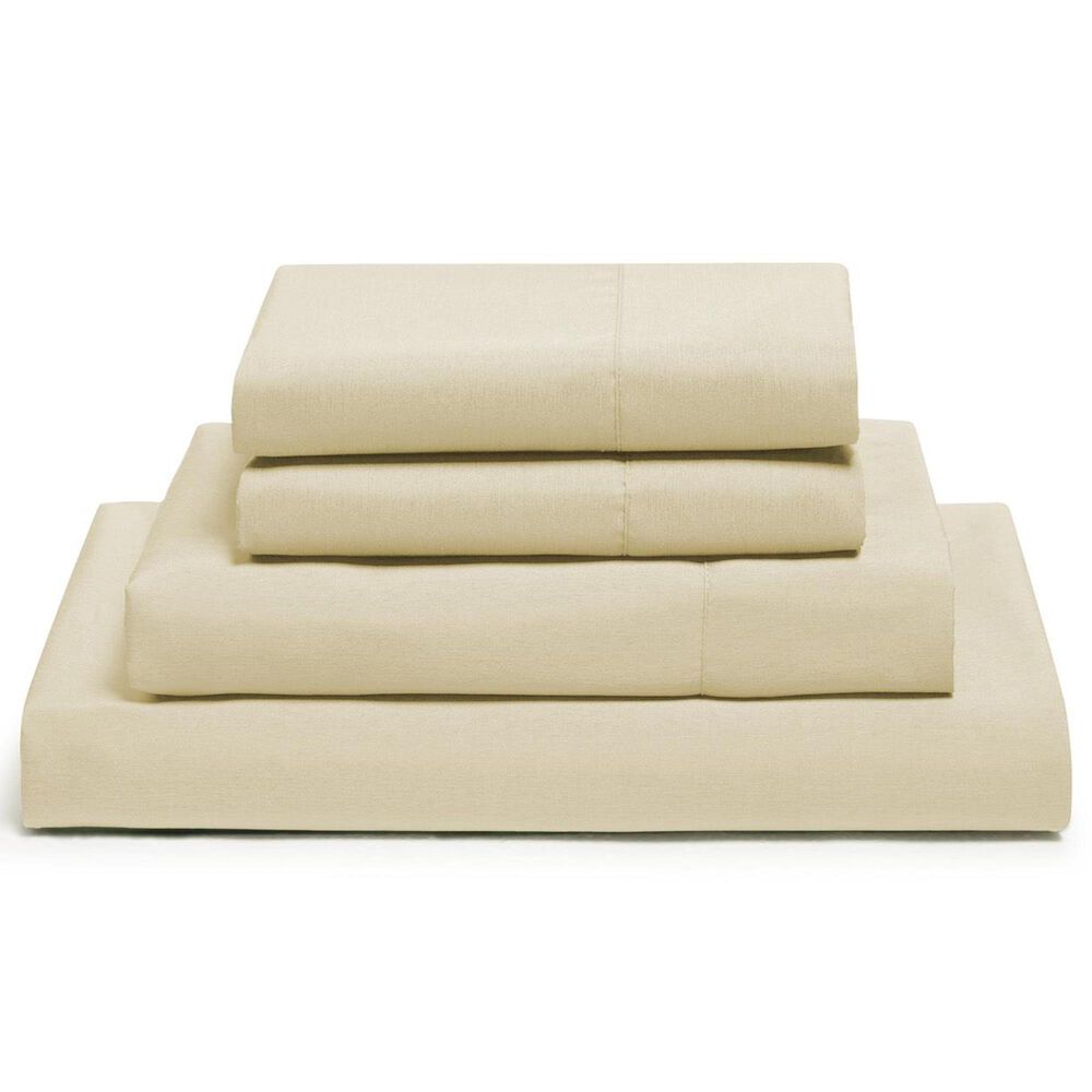 Sanders Collection Premium Bamboo 4-Piece Queen Sheet Set in Cream, , large