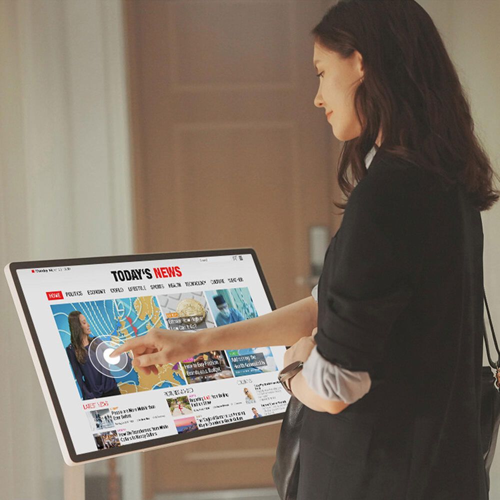 Samsung 27" Class The Movingstyle QHD Portable Smart Touch Screen in Black, Light Gray and Stone White, , large