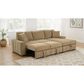 Coaster Pastrana Stationary Right Arm Facing Chaise Sleeper Sectional Sofa in Camel, , large