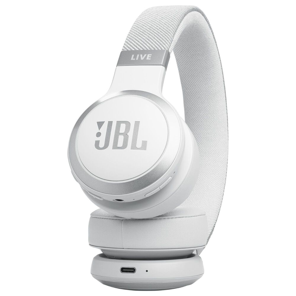 JBL Wireless On-Ear Headphones with True Adaptive Noise Cancelling in White, , large