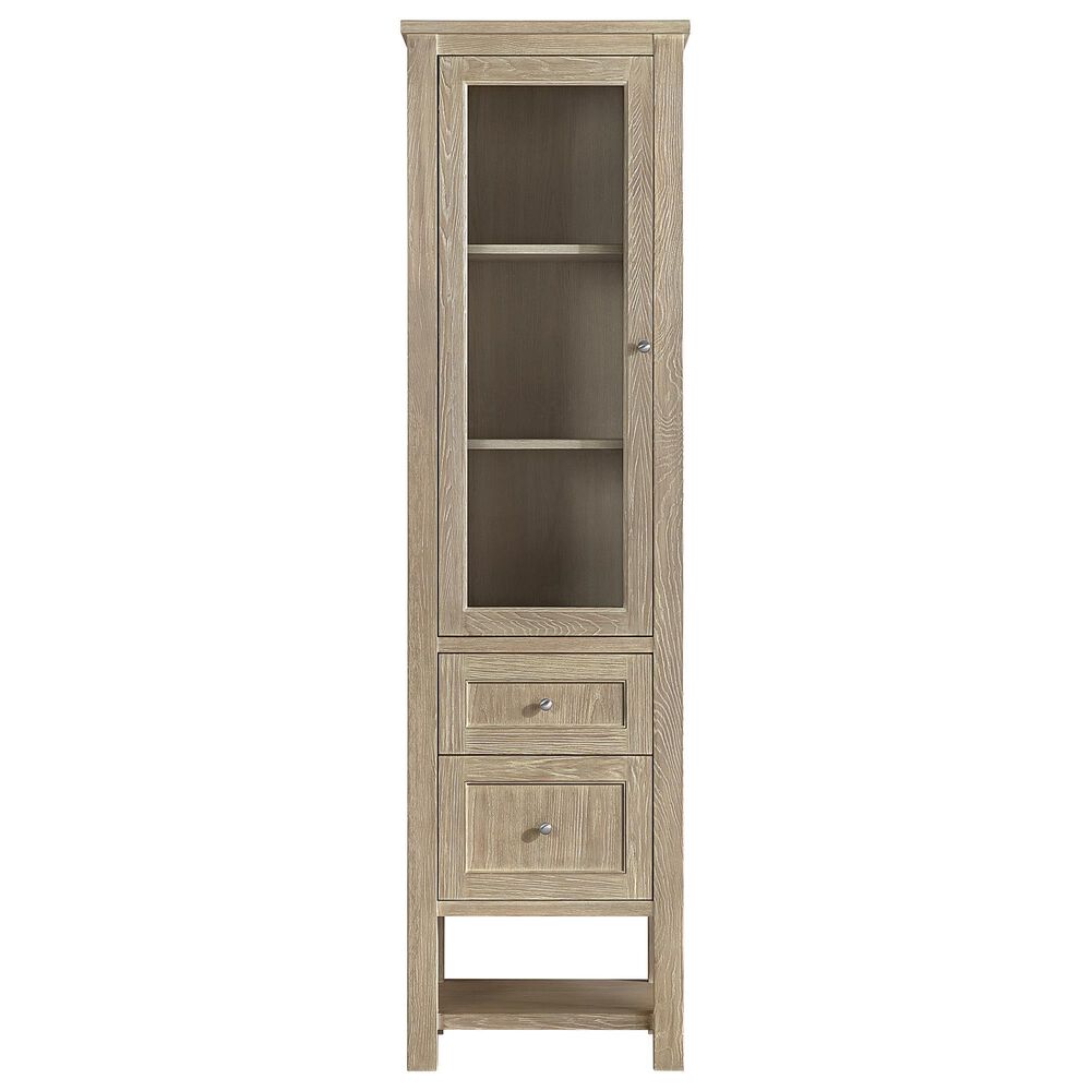 James Martin Vanities Breckenridge 22" Linen Cabinet in Whitewashed Oak, , large