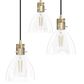 Hunter Van Nuys 3-Light Round Cluster in Alturas Gold, , large