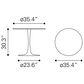 Zuo Modern Opus Dining Table in White - Table Only, , large