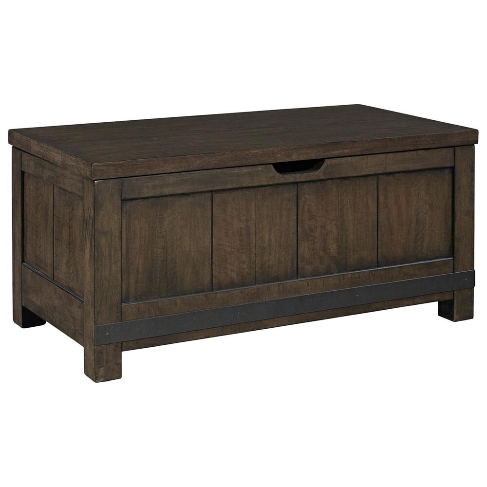 Belle Furnishings Thornwood Hills Toy Chest Bench in Rock Beaten Gray, , large