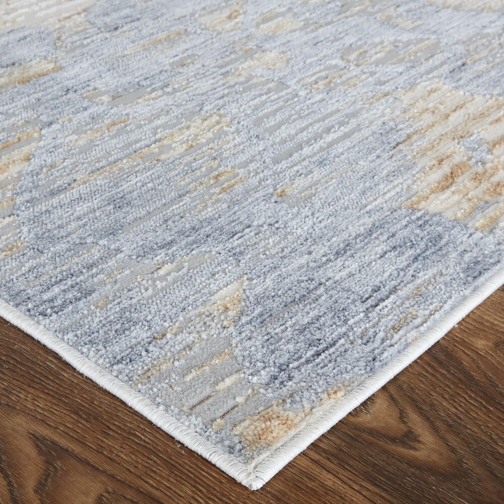 Feizy Laina 39G7F 3&#39; x 5&#39; Blue and Beige Area Rug, , large