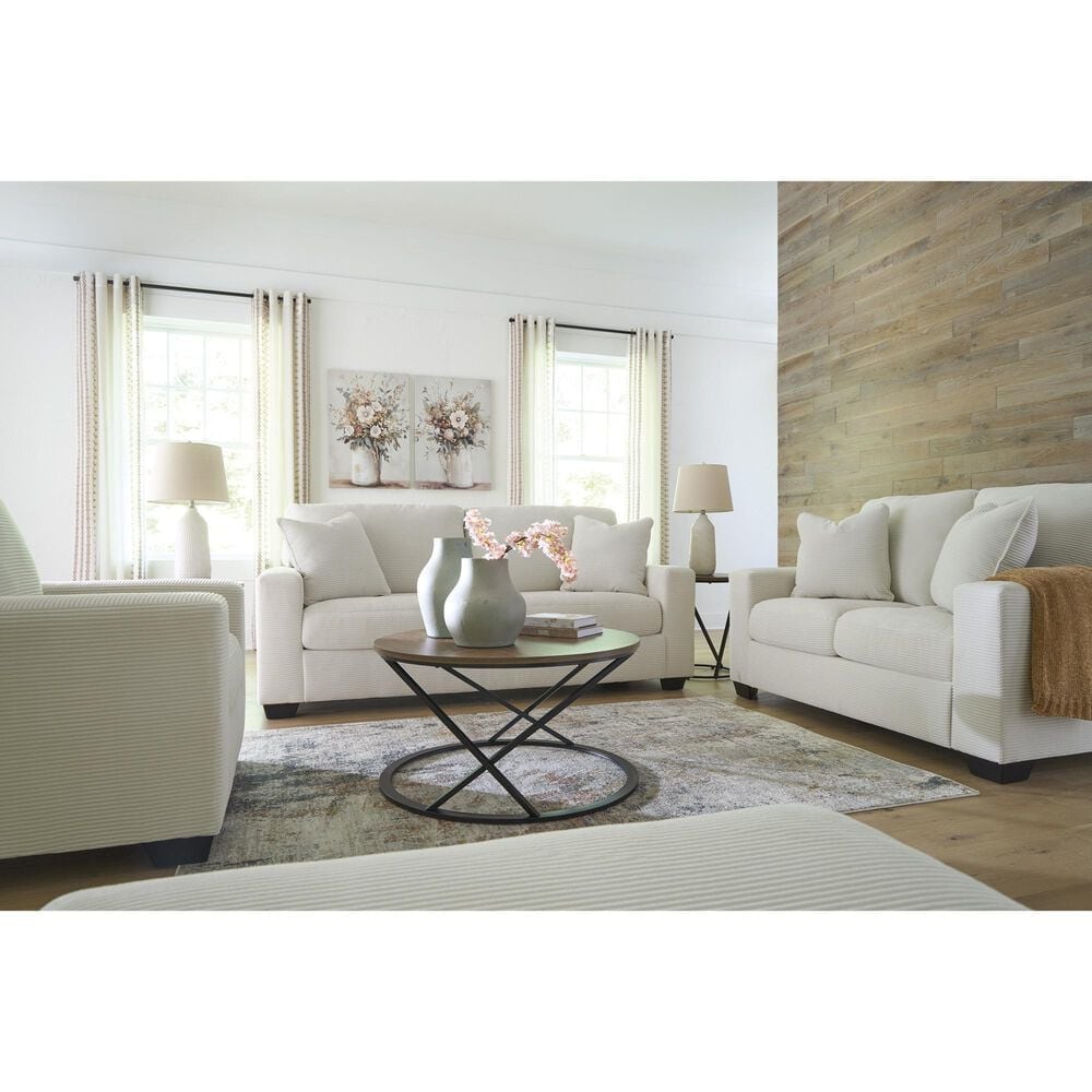 Ashley Greenbriar Stationary Sofa in Ivory, , large
