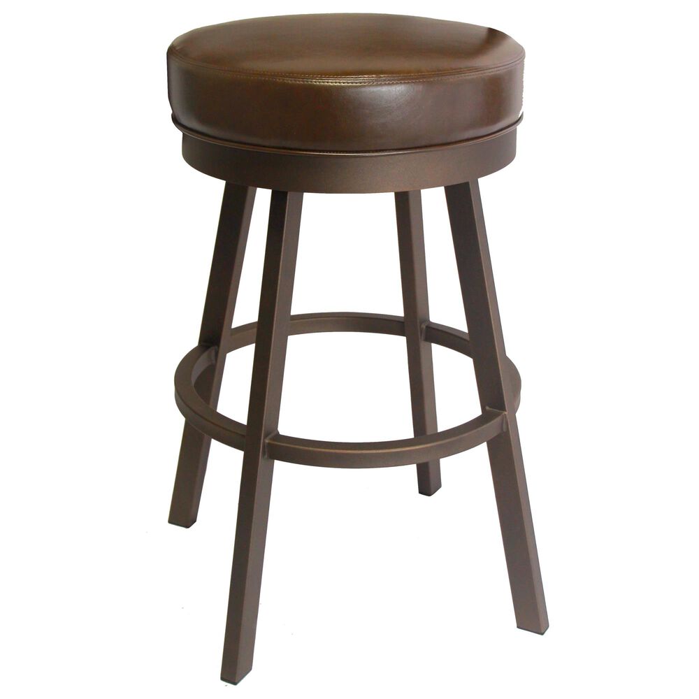 Delaware Dining Ambridge 30" Swivel Barstool in Sun Bronze/Dark Brown, , large