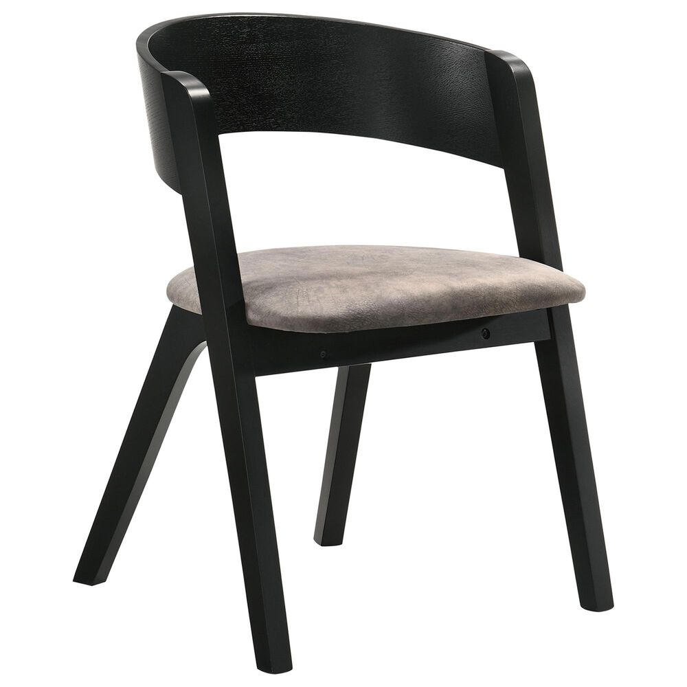 Blue River Cirque and Jackie 5-Piece Round Dining Set in Black, , large