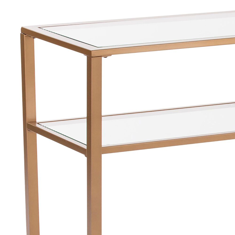 Southern Enterprises Jaymes Console Table in Gold, , large