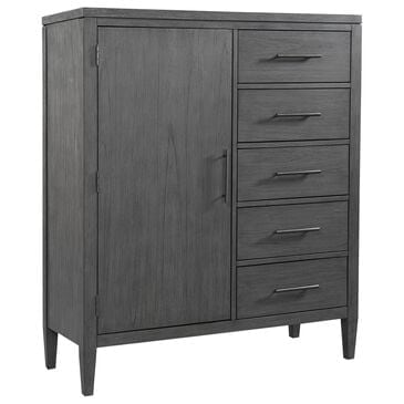Riva Ridge Preston 5-Drawer Door Chest in Urbane Grey, , large