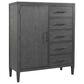 Riva Ridge Preston 5-Drawer Door Chest in Urbane Grey, , large