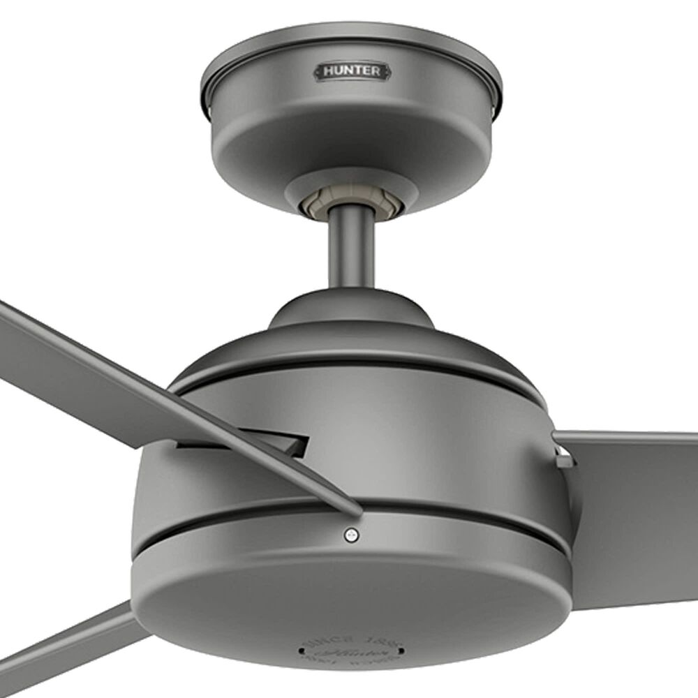 Hunter Trimaran 52&quot; Outdoor Ceiling Fan in Matte Silver, , large