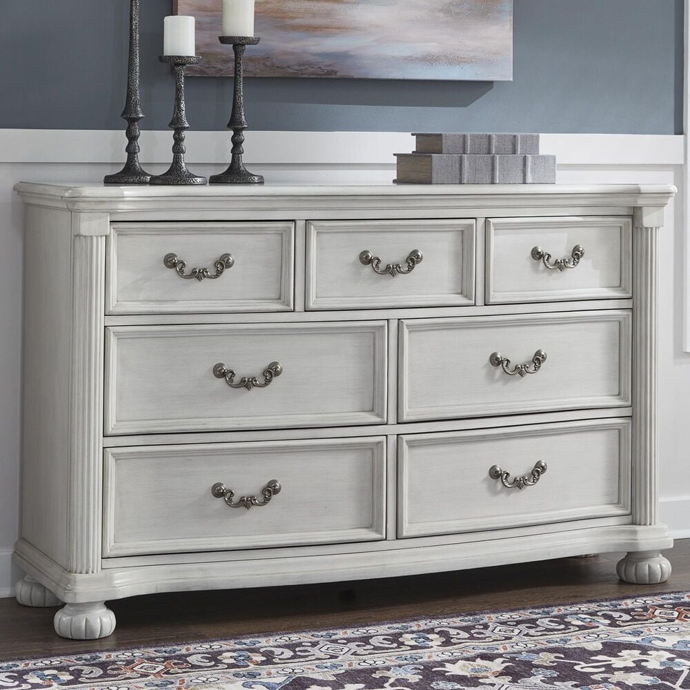 Ashley Montelaine 7-Drawer Dresser in Antique White, , large