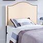 Modway Curl Nailhead Upholstered Queen Headboard in Dark Brown, , large