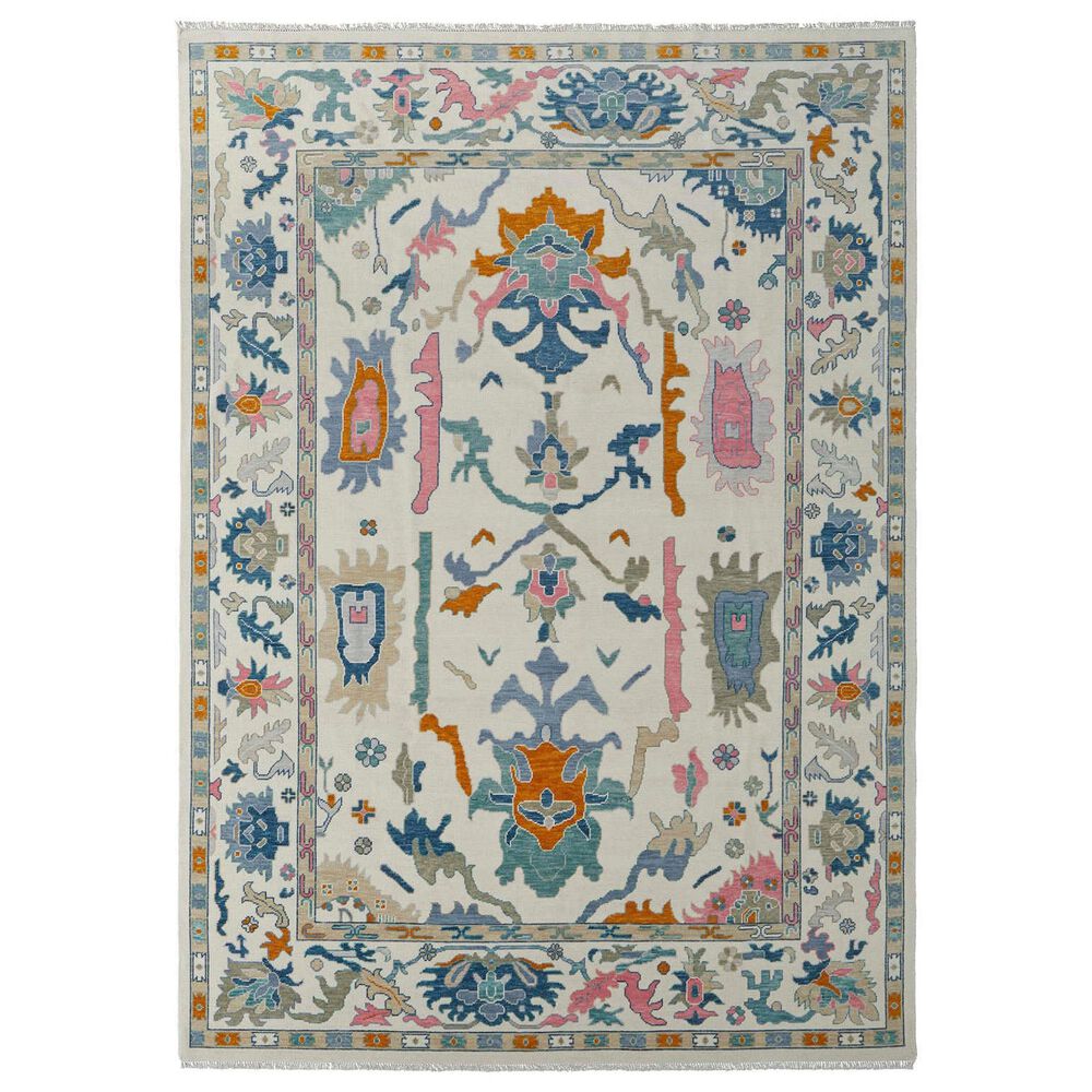 Feizy Karina 3"6" x 5"6" Ivory and Multicolor Area Rug, , large