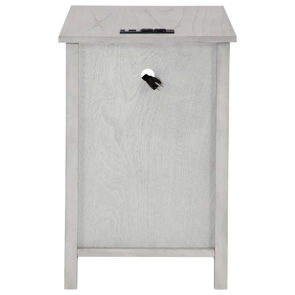 Ashley Treytown Chairside End Table in Whitewashed, , large