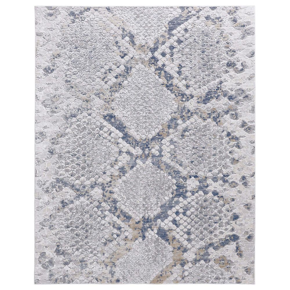 Feizy Laina 7"10" x 9"6" Blue and Gray Area Rug, , large