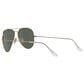 Rayban Glasses Aviator Classic Sunglasses with G-15 Green Lenses in Polished Arista Gold, , large