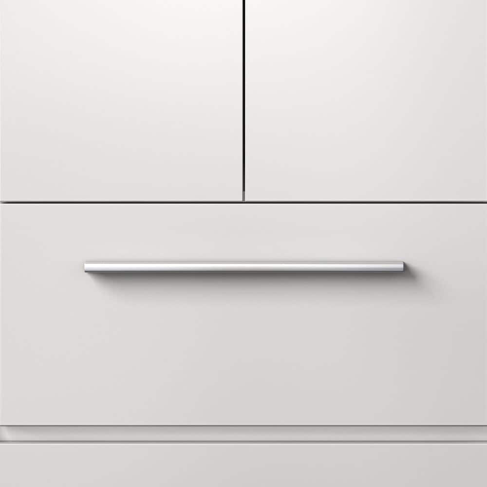 Lexora Home Lafarre 24&quot; Single Bathroom Vanity in White with 2 cm White Cultured Marble Top and Rectangular Sink, , large