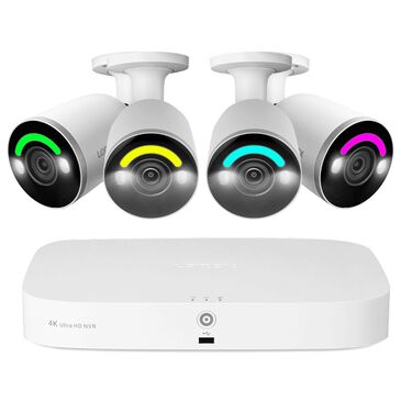Lorex Fusion 4K 16 Camera Capable (8 Wired + 8 Fusion Wi-Fi) 2TB Wired NVR System with 4 Bullet Cameras Featuring Smart Security Lighting, , large