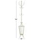 Maple and Jade 12-Hook Freestanding Coat Rack with Umbrella Storage Base in Distressed White, , large