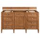 James Martin Vanities Brittany 30" Single Bathroom Vanity in Saddle Brown with Single Hole 3 cm White Zeus Quartz Top and Rectangular Sink, , large