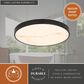 Vaxcel Aurelia 12" 1-Light Flush Mount in Matte Black, , large