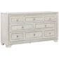 Chapel Hill Camila 3-Piece King Bedroom Set in White and Silver, , large