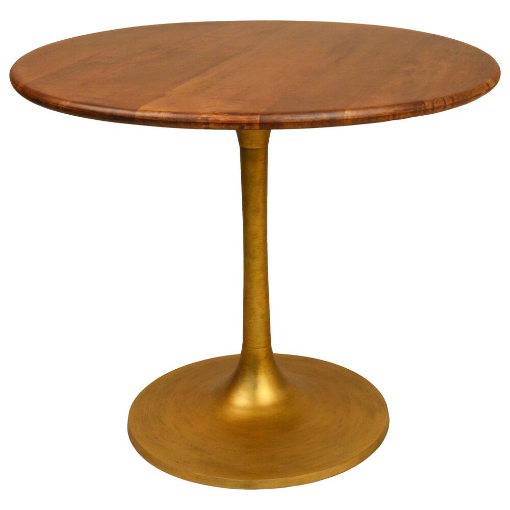 Carolina Chair and Table Alden 36" Dining Table in Elm/Antique Gold, , large