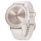 Garmin vivomove Sport Smartwatch in Ivory Case and Silicone Band with Peach Gold Accents, , large