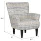 Emerald Home Furnishings Flower Power Accent Chair in Blue Cadet, , large