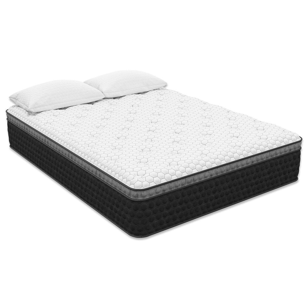 Hearth and Haven Diamond Nova Lux Medium Hybrid Euro Top Twin Mattress, , large