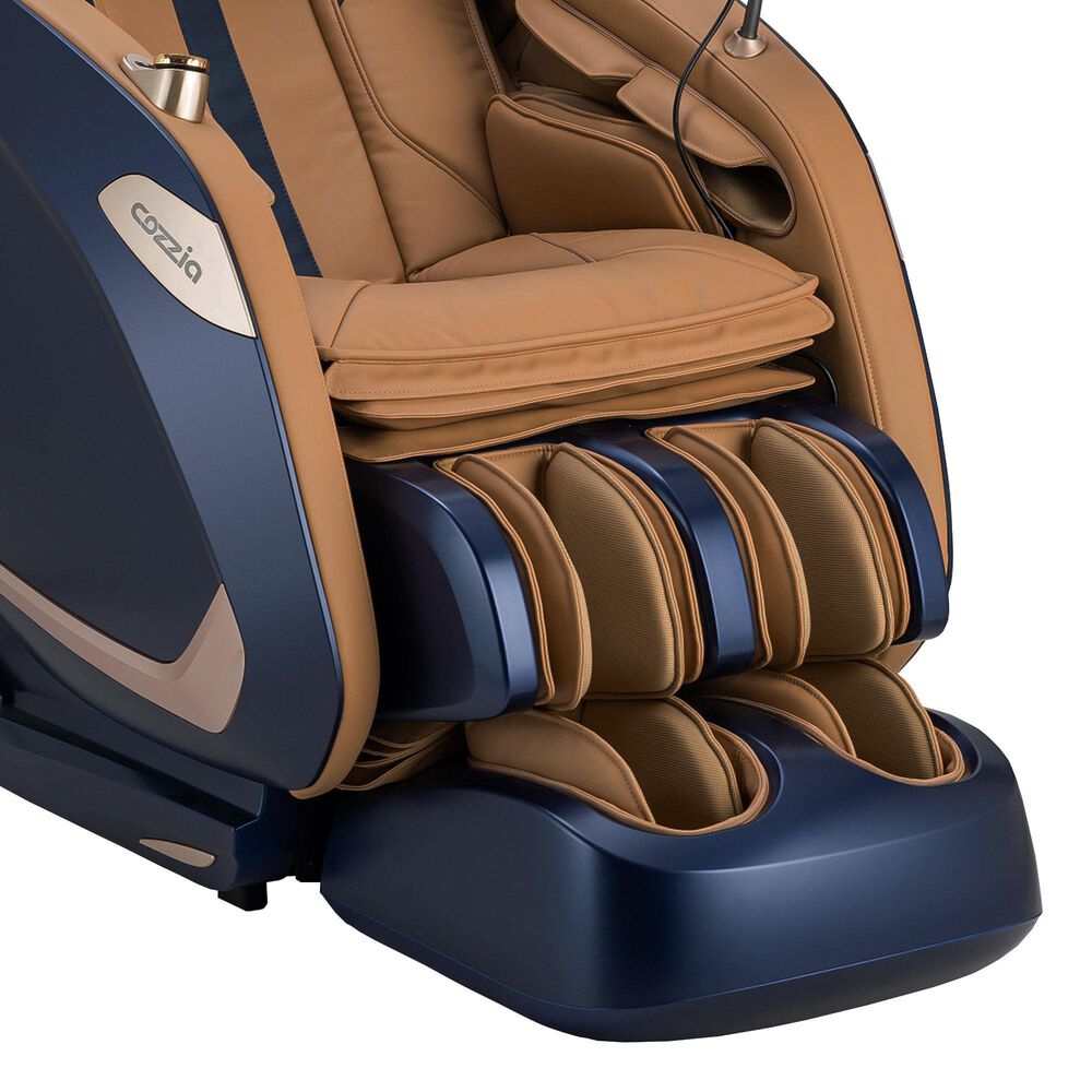 Cozzia Zen Duo Power Massage Chair with Champagne Cushion in Navy, , large