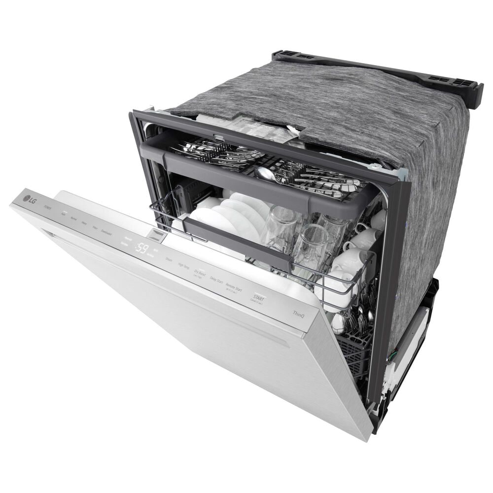 LG 24" Built-In Pocket Handle Dishwasher with SteamAssist in PrintProof Stainless Steel, , large