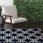 Central Oriental Terrace Tropic Dolliver 7"10" x 9"10" Sapphire Area Rug, , large