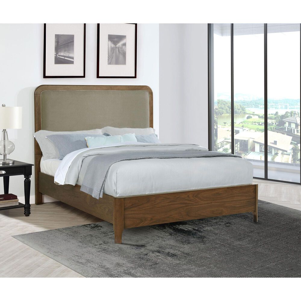 37B Maderia Queen Panel Bed in Walnut, , large
